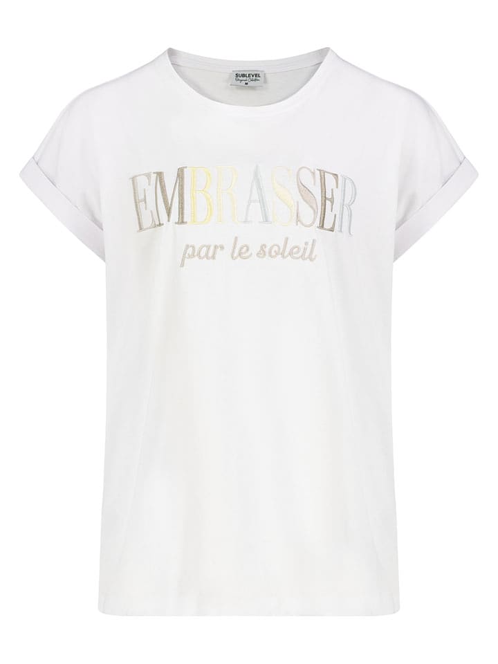 Sublevel Koszulka w kolorze białym rozmiar: S
