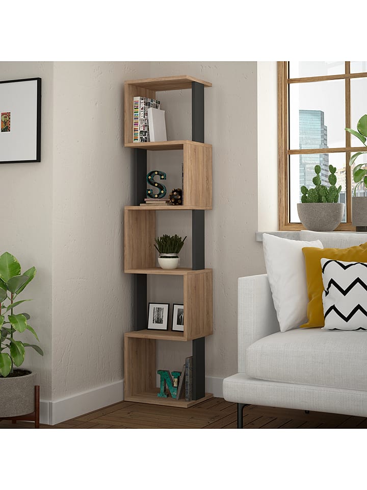 Scandinavia Concept Regał "Piri" w kolorze brązowo-antracytowym na książki - 35 x 161 x 30 cm rozmiar: onesize