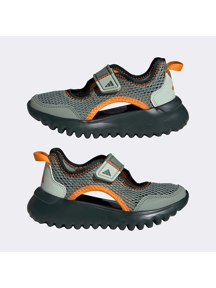 adidas Półsandały "SUMMERFLEX" w kolorze zielono-pomarańczowym rozmiar: 31