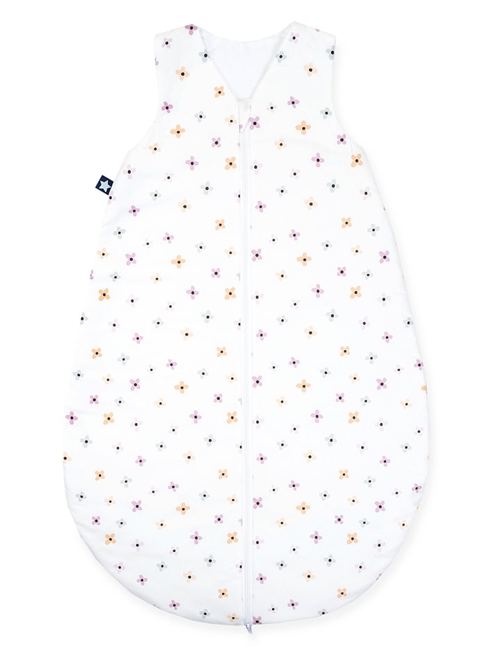 Julius Zöllner Letni śpiworek "Little Bloom" w kolorze białym - TOG 0,5 rozmiar: 70 cm