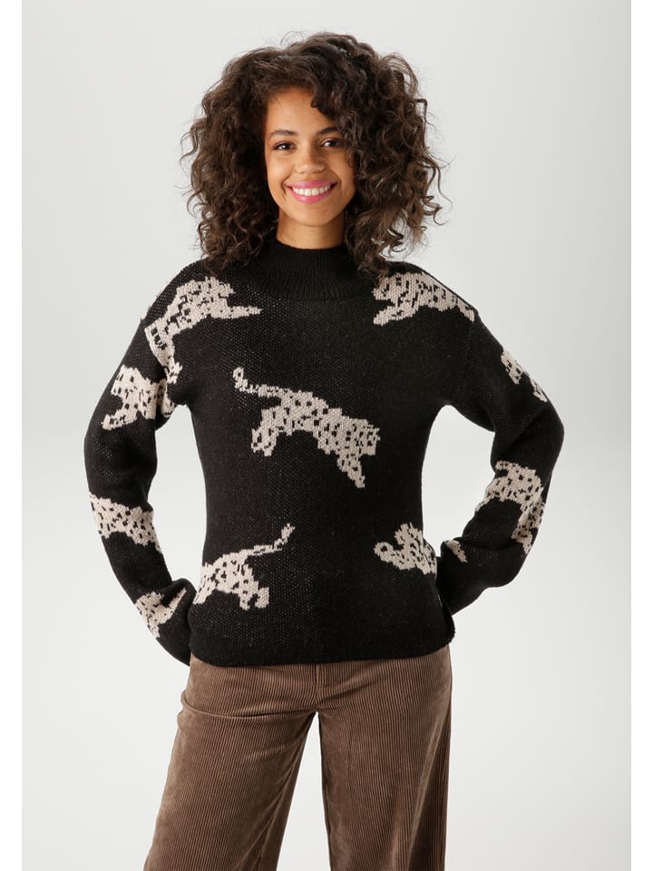 Aniston Sweter w kolorze czarnym rozmiar: 40