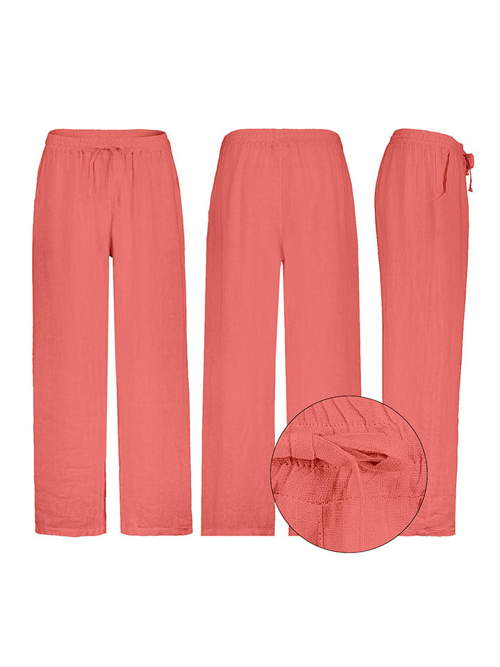 Eight2Nine Spodnie w kolorze czerwonym rozmiar: S/M