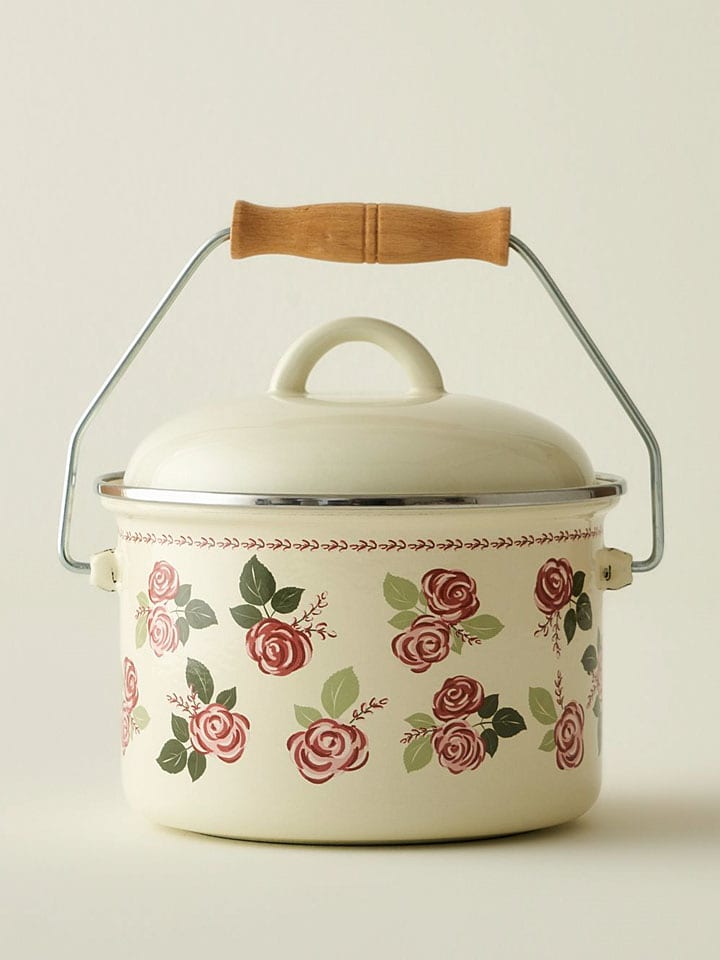 BELLA MAISON Garnek "Rose" w kolorze kremowo-szaroróżowym - 2 l rozmiar: onesize