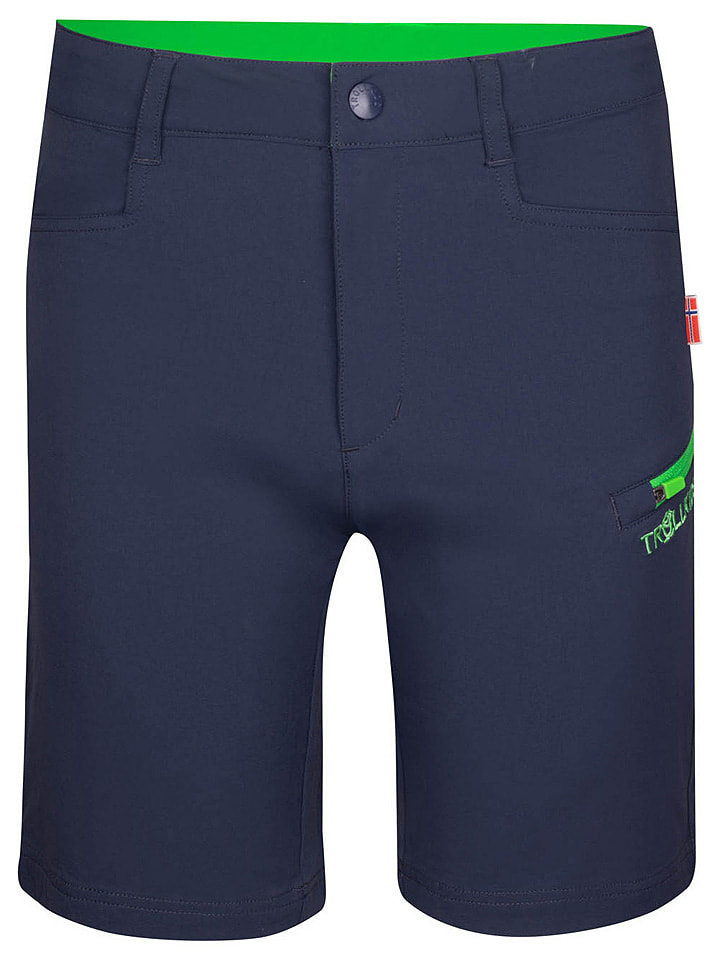Trollkids Szorty softshellowe "Haugesund" w kolorze granatowym rozmiar: 98