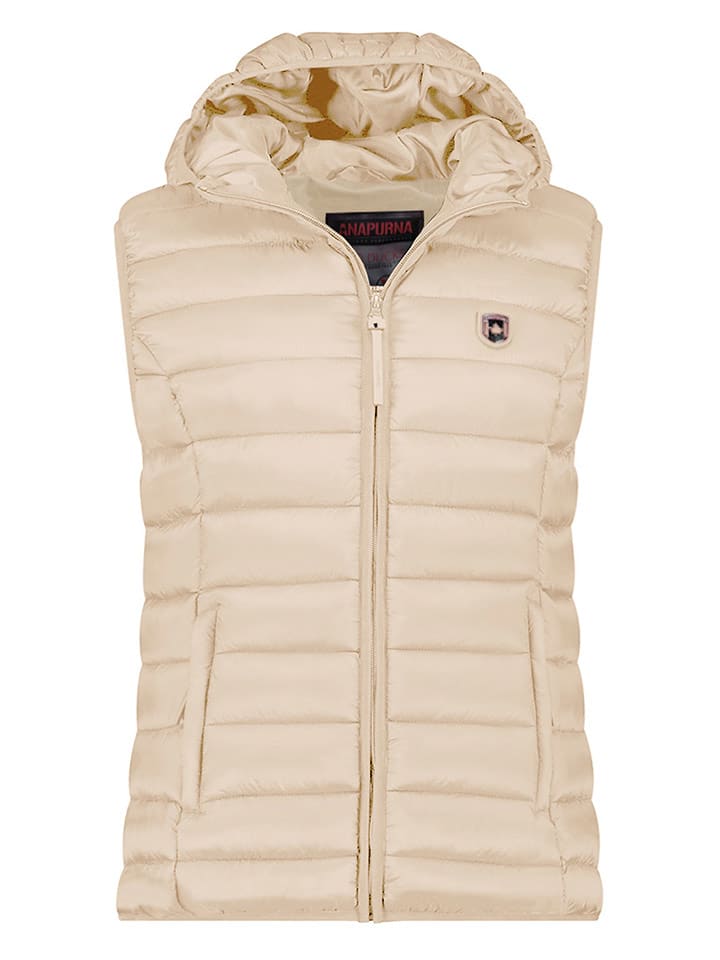 ANAPURNA Kamizelka pikowana "Vakitalana" w kolorze beżowym rozmiar: XXL