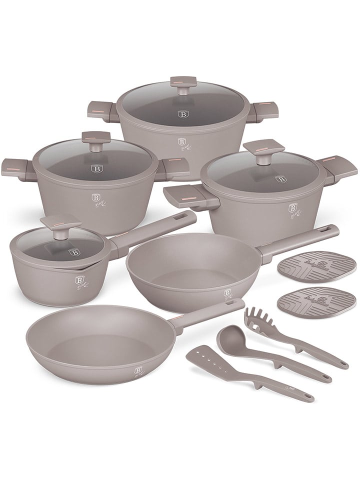 Berlinger Haus 15-częściowy zestaw "Taupe Collection" w kolorze jasnobrązowym rozmiar: onesize