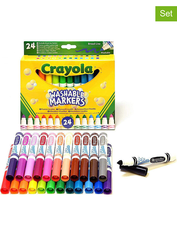 Crayola Flamastry (24 szt.) - 3+ rozmiar: onesize