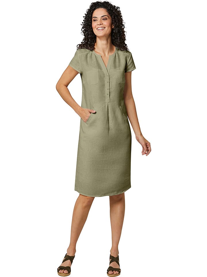 WITT WEIDEN Lniana sukienka w kolorze khaki rozmiar: 38