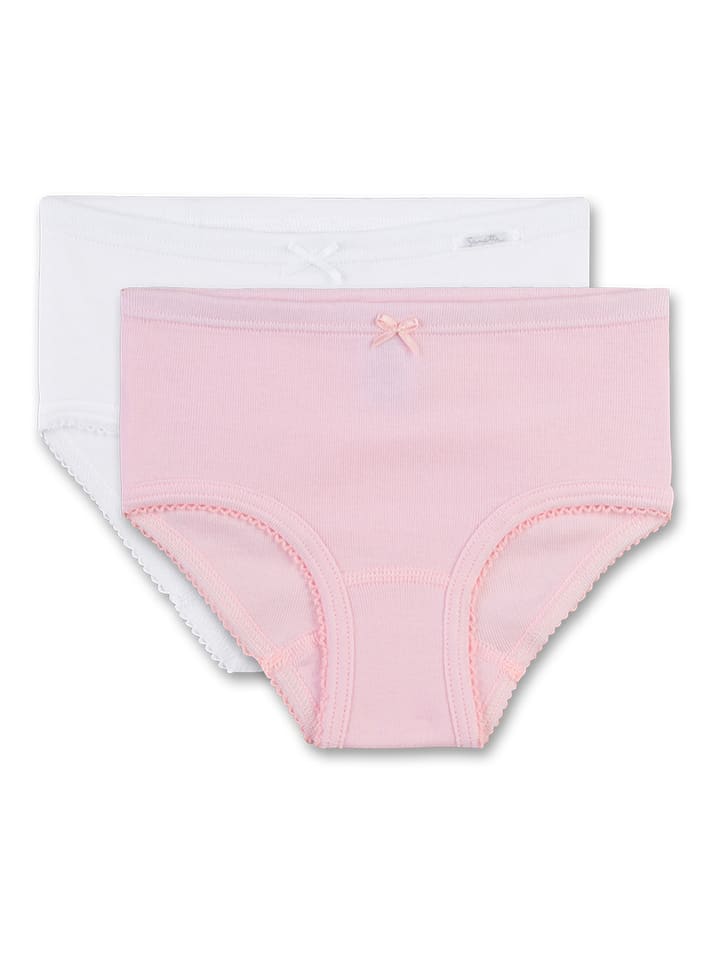 Sanetta Majtki (2 pary) w kolorze biało-różowym rozmiar: 92