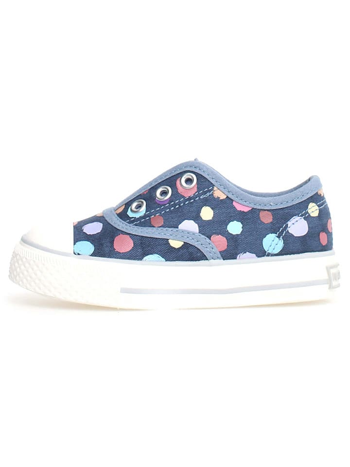 Naturino Slippersy "Eltaor" w kolorze niebiesko-białym rozmiar: 24