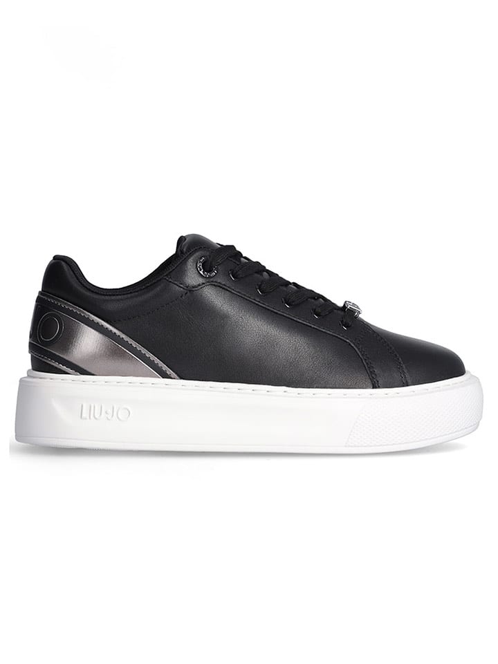 Liu Jo Skórzane sneakersy w kolorze czarnym rozmiar: 37