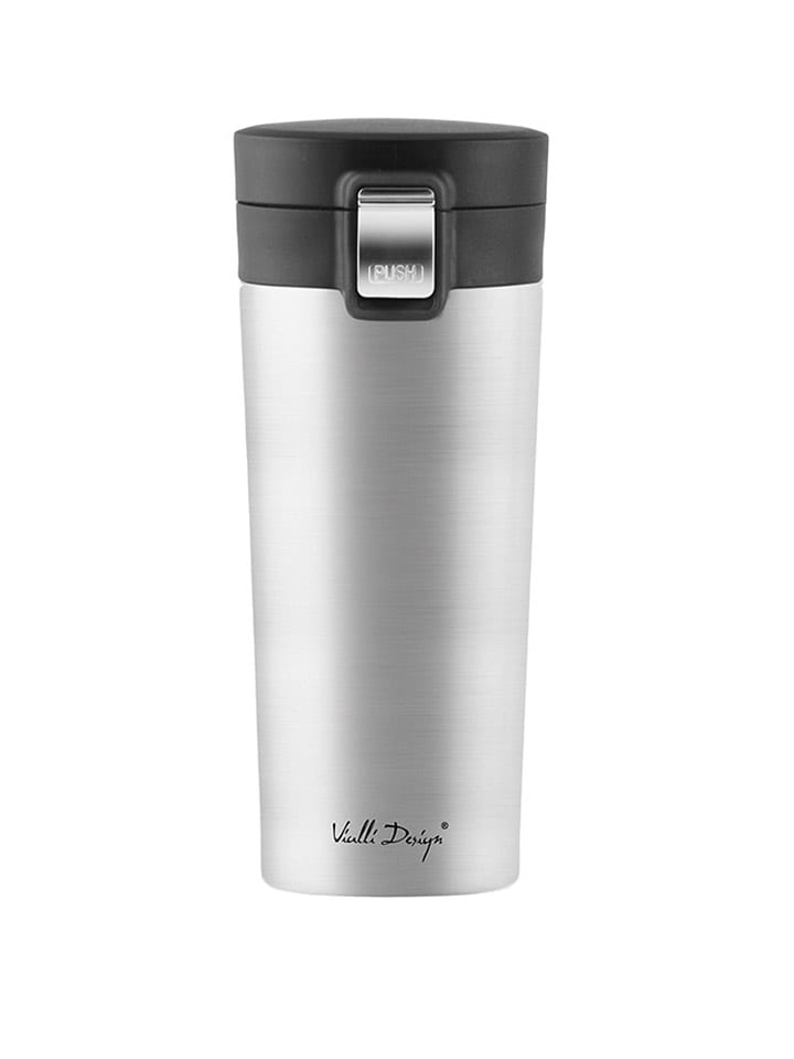 Vialli Design Kubek termiczny w kolorze srebrnym - 400 ml rozmiar: onesize