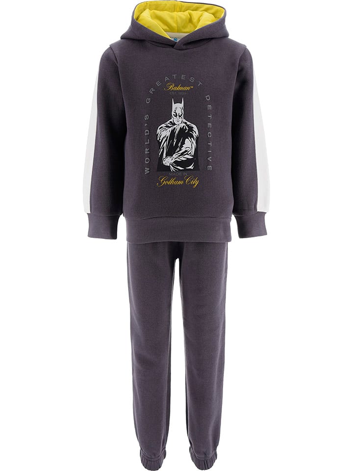 Batman 2-częściowy zestaw "Batman" w kolorze antracytowo-żółtym rozmiar: 104