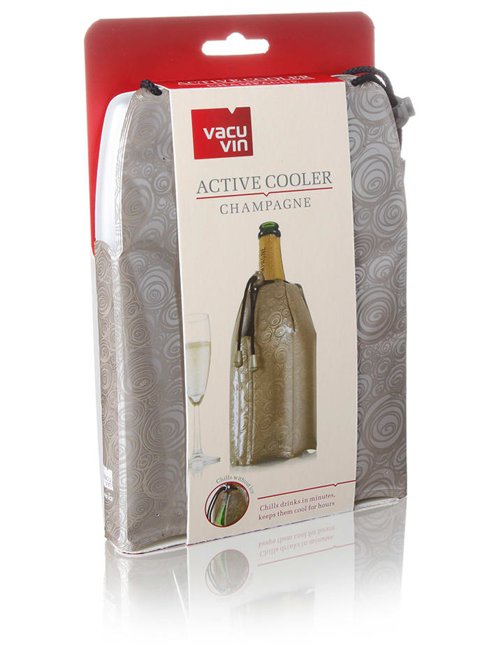 Vacu Vin Schładzacz w kolorze beżowym do szampana - 34 x 22 cm rozmiar: onesize