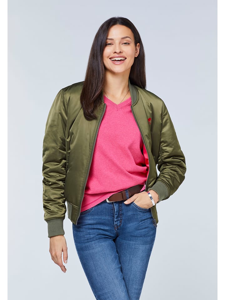 Polo Sylt Dwustronna kurtka w kolorze oliwkowo-różowym rozmiar: XL