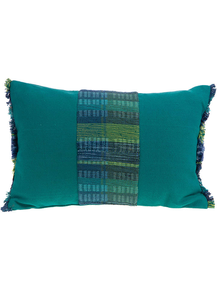 Amadeus Poduszka "Lana" w kolorze zielono-turkusowym - 60 x 40 cm rozmiar: onesize