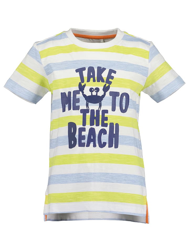 Blue Seven Koszulka w kolorze szaro-żółtym rozmiar: 92