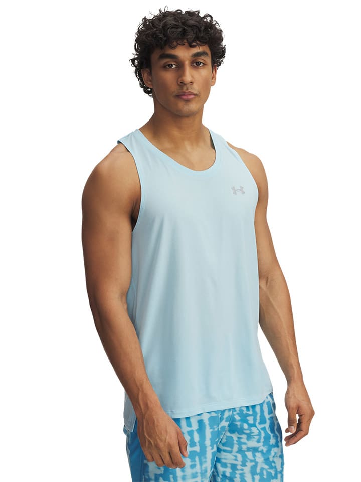 Under Armour Top sportowy w kolorze błękitnym rozmiar: L