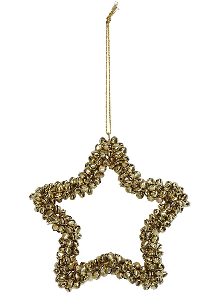 Kersten Zawieszka dekoracyjna "Star" w kolorze złotym - 14 x 14 cm rozmiar: onesize