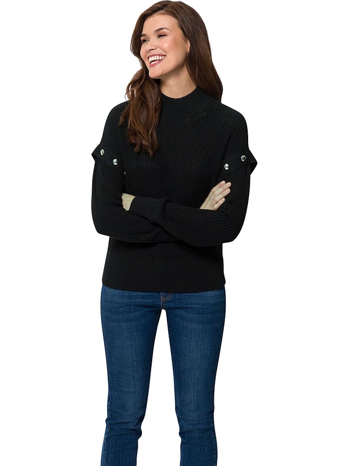 Heine Sweter w kolorze czarnym rozmiar: 46