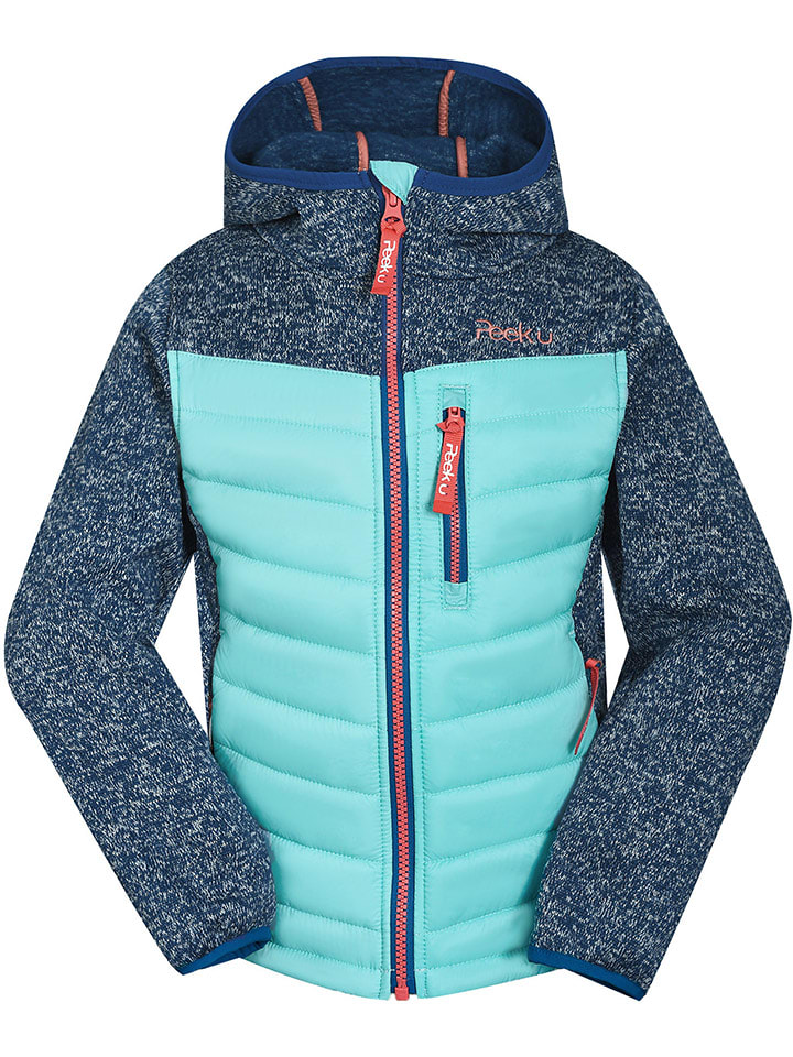 Peek U Kurtka hybrydowa "Apple" w kolorze turkusowo-granatowym rozmiar: 122