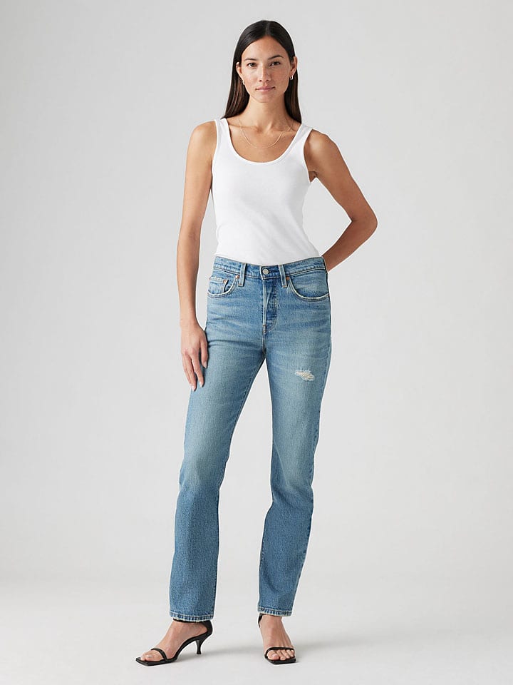 Levi's Dżinsy - Regular fit - w kolorze niebieskim rozmiar: W25/L32