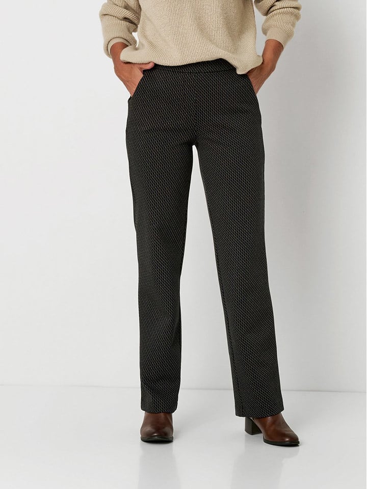 Relaxed by TONI Spodnie "Scarlet" w kolorze granatowym rozmiar: 44/L22