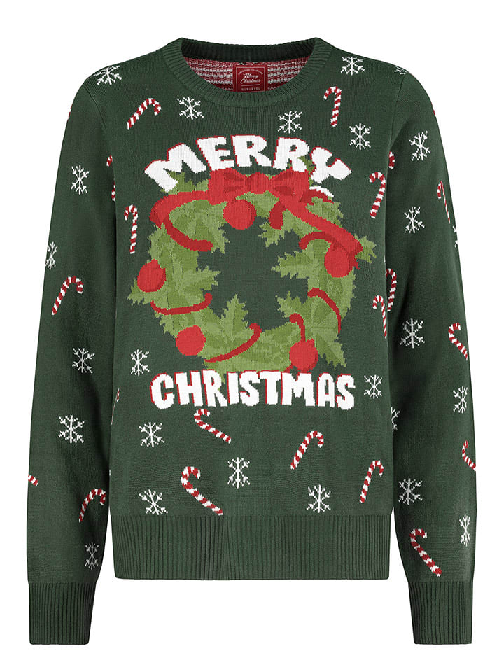 Sublevel Sweter w kolorze ciemnozielonym rozmiar: M