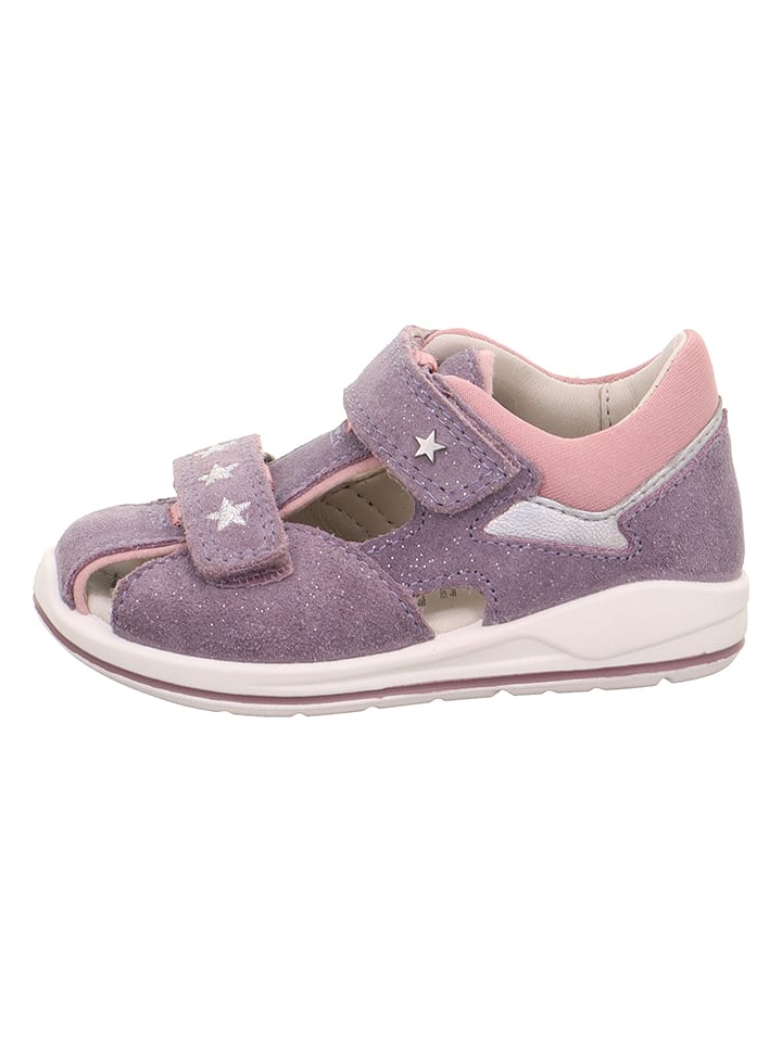 superfit Skórzane półsandały "Boomerang" w kolorze fioletowym rozmiar: 24