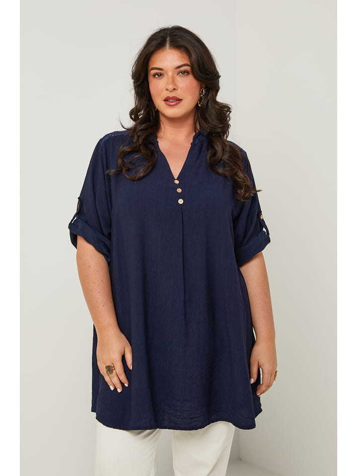 Curvy Lady Tunika w kolorze granatowym rozmiar: 48/50