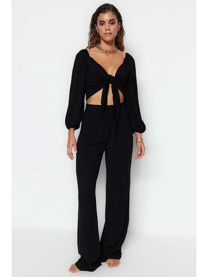 trendyol 2-częściowy zestaw w kolorze czarnym rozmiar: 38