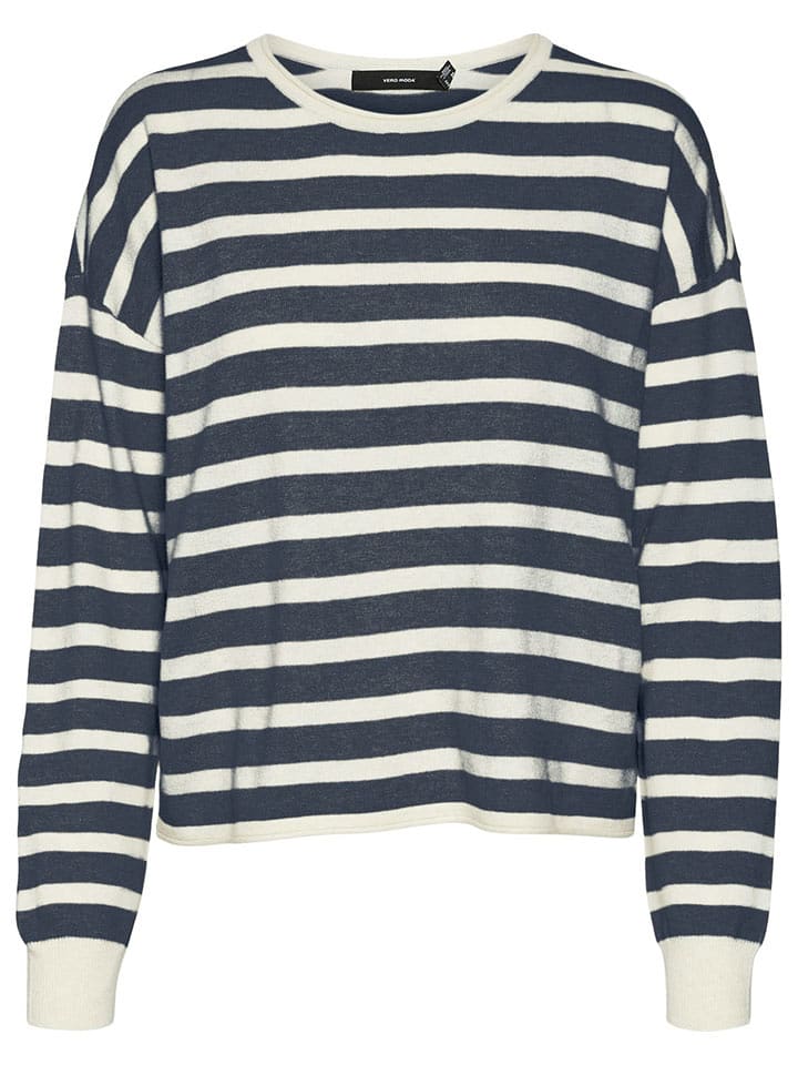 Vero Moda Sweter w kolorze czarno-kremowym rozmiar: XS