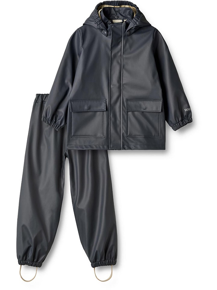 Wheat 2-częściowy zestaw przeciwdeszczowy "Ola" w kolorze granatowym rozmiar: 116