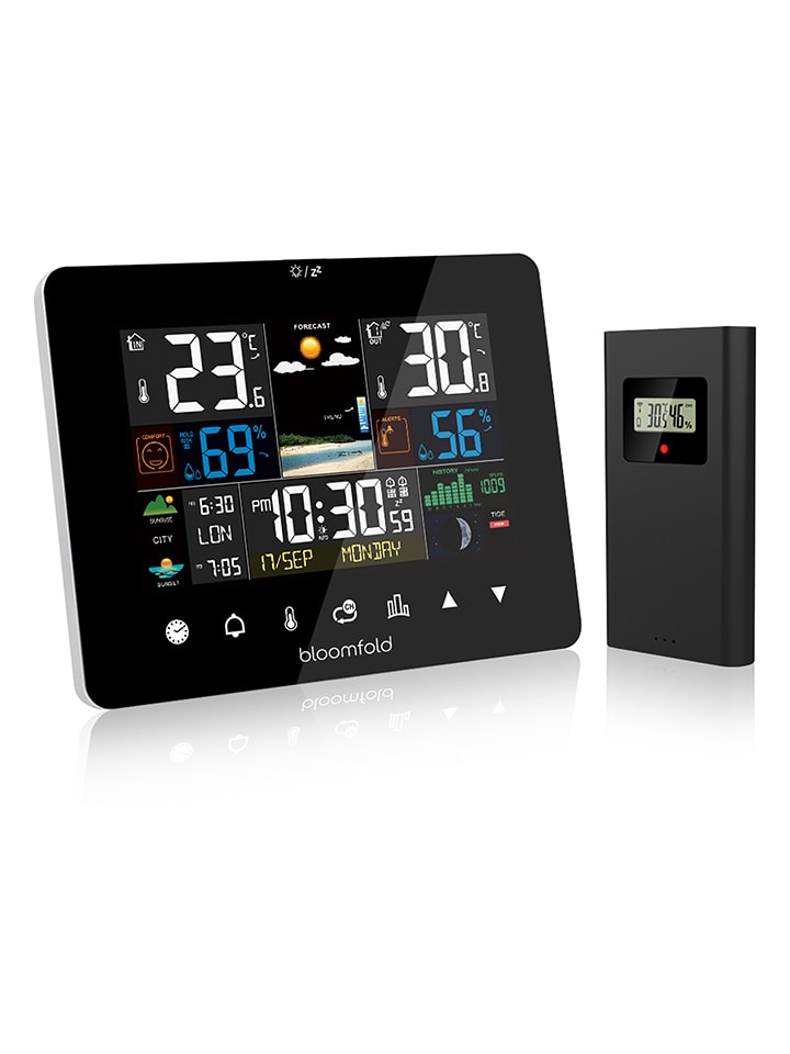 Bloomfold Stacja pogodowa "AirWatch" w kolorze czarnym rozmiar: onesize