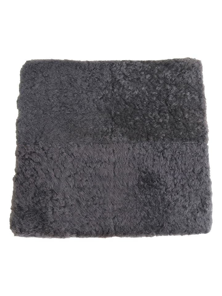 Kaiser Naturfellprodukte Wełniana poduszka w kolorze antracytowym do siedzenia rozmiar: 40x40 cm