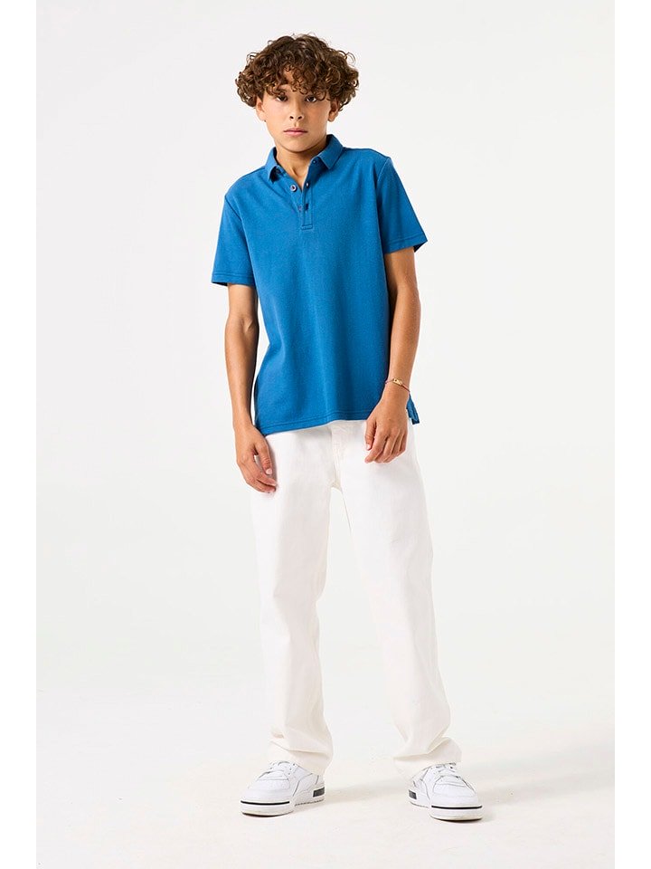 Garcia Koszulka polo w kolorze niebieskim rozmiar: 152/158