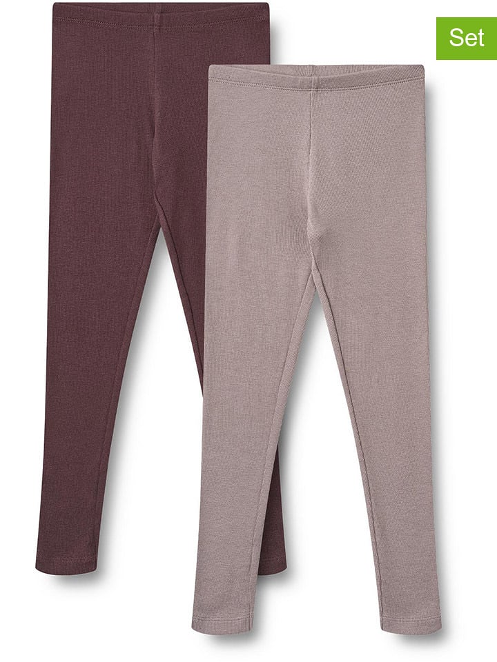 Wheat Legginsy (2 szt.) "Maddy" w kolorze fioletowym rozmiar: 104