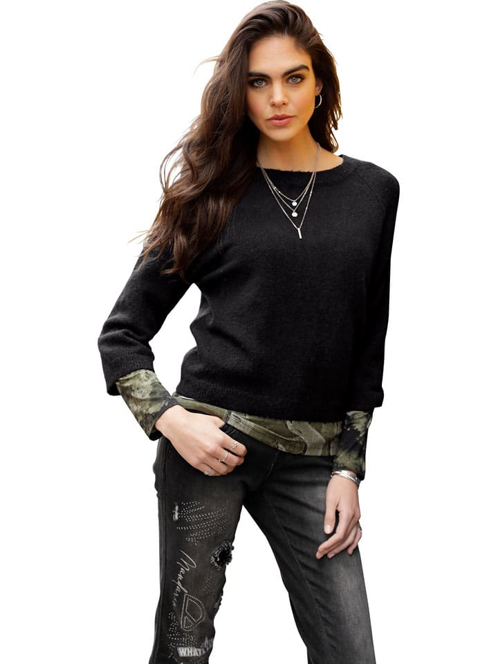 Heine Sweter w kolorze czarnym rozmiar: 36