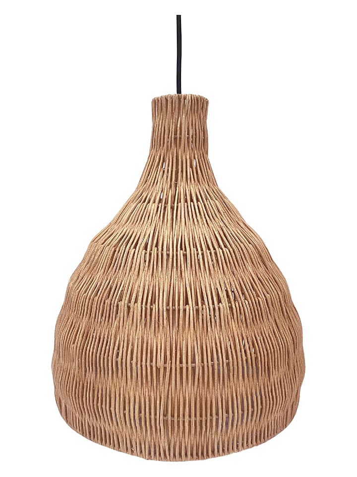 lumisky Lampa wisząca "Bella" w kolorze jasnobrązowym - wys. 38 x Ø 33 cm rozmiar: onesize