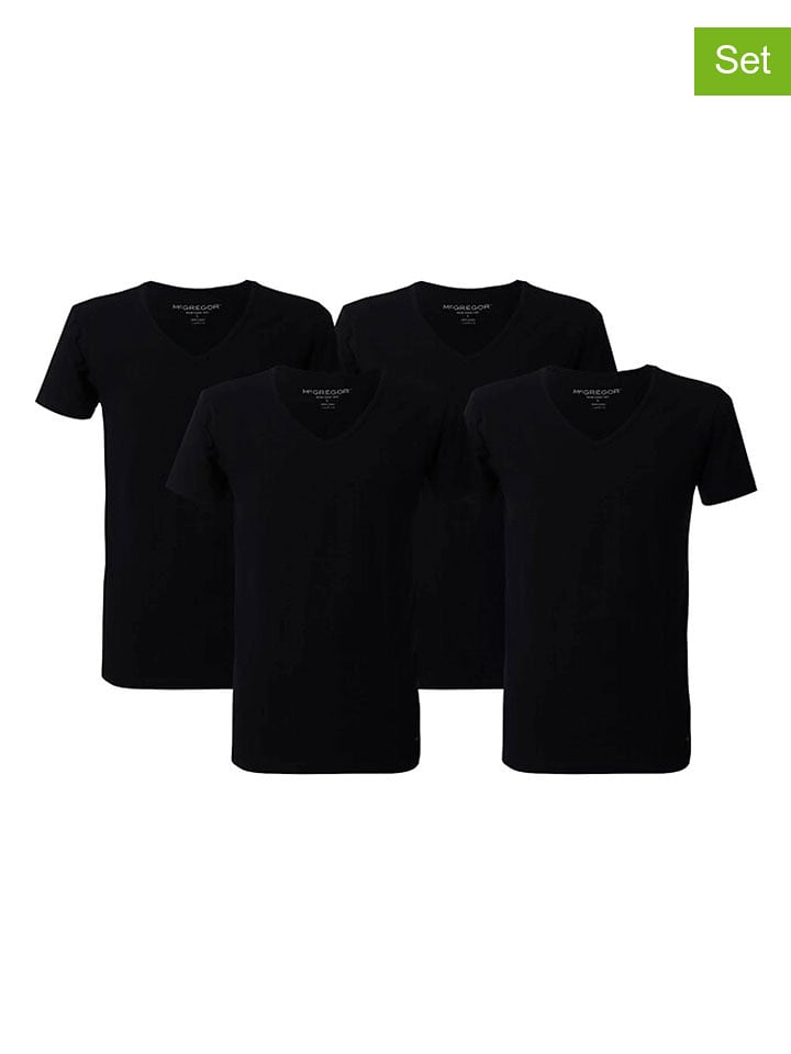 McGregor Koszulki (4 szt.) w kolorze czarnym rozmiar: L