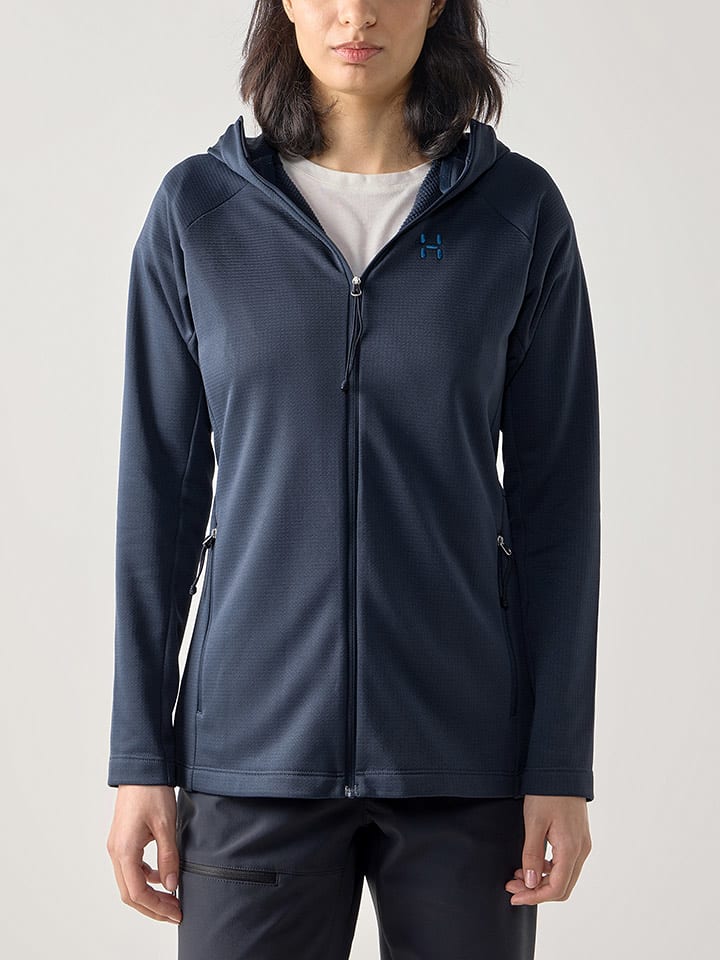 Haglöfs Kurtka polarowa "Korp Mid" w kolorze granatowym rozmiar: M