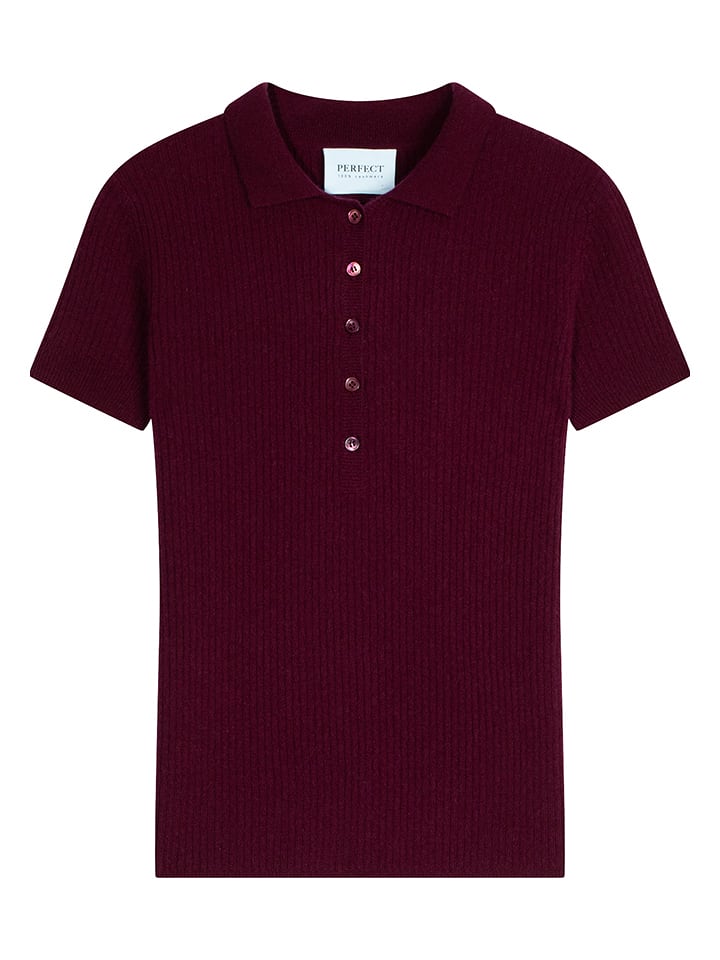 Perfect Cashmere Kaszmirowy sweter w kolorze bordowym rozmiar: L
