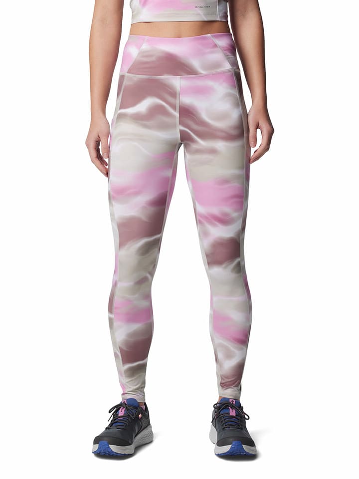 Columbia Legginsy sportowe "Boundless Trek™" w kolorze jasnoróżowo-jasnobrązowym rozmiar: L