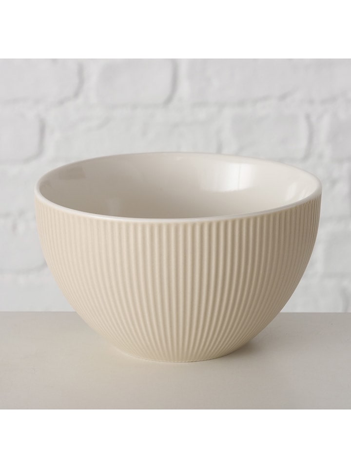 Boltze Miska "Ranura" w kolorze beżowym do musli - Ø 12,5 cm rozmiar: onesize