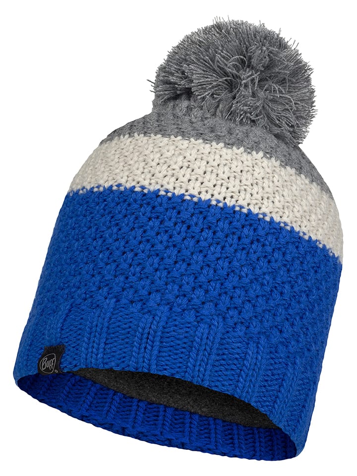 Buff Czapka dzianinowa "Noel" w kolorze kremowo-niebieskim rozmiar: onesize