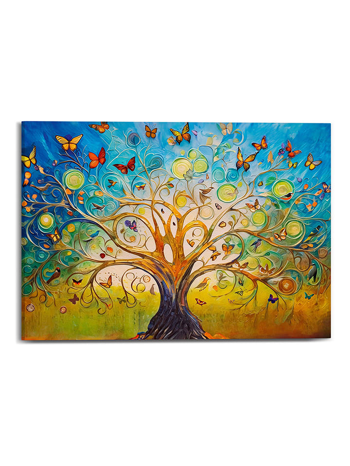 Orangewallz Druk artystyczny "Colourful Tree of Life" rozmiar: 50x70 cm