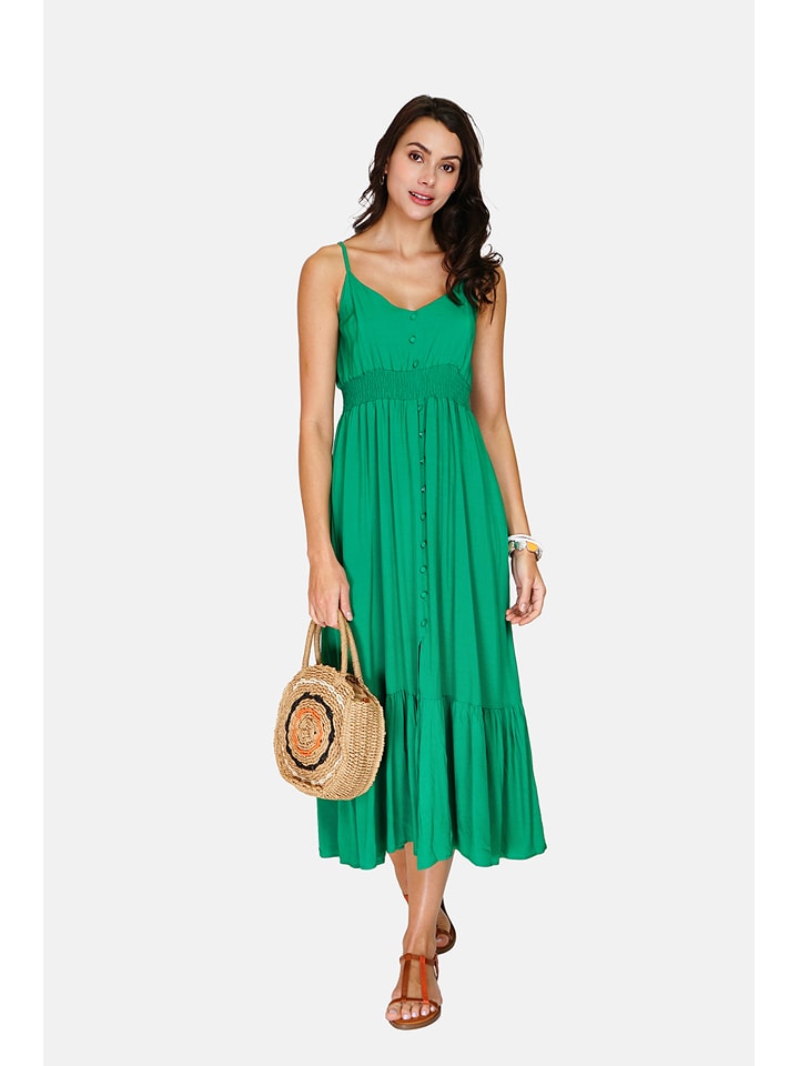 ASSUILI Sukienka w kolorze zielonym rozmiar: 38