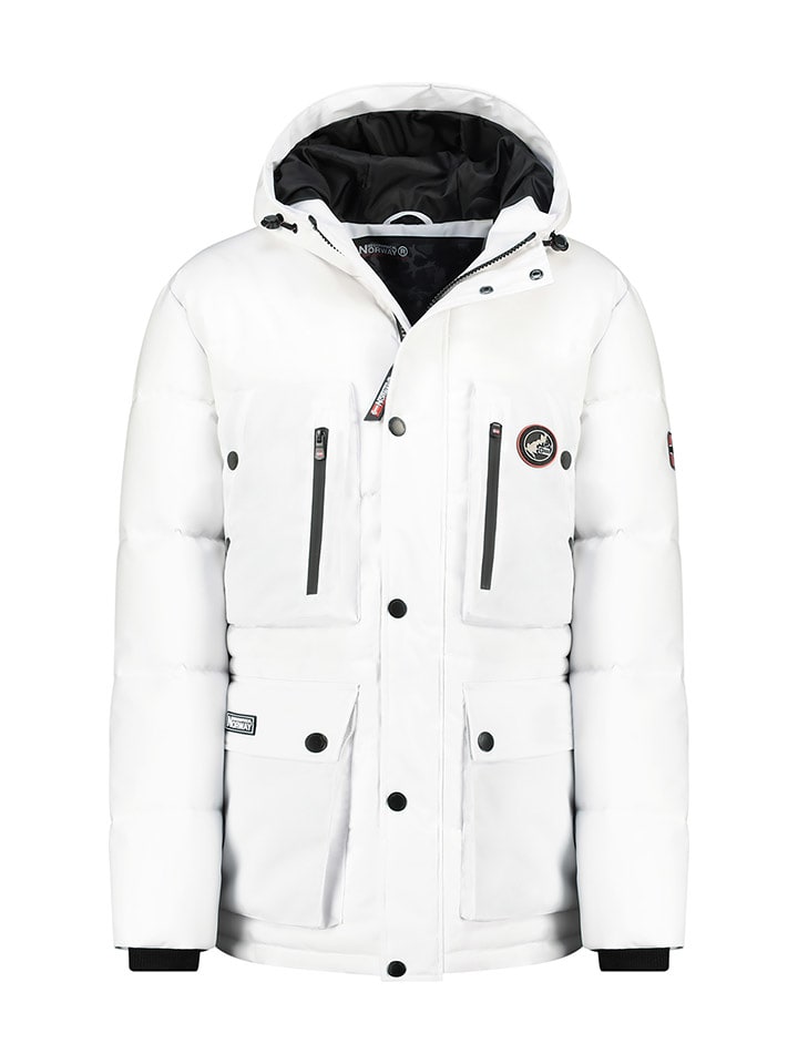 Geographical Norway Parka "Albert" w kolorze białym rozmiar: S