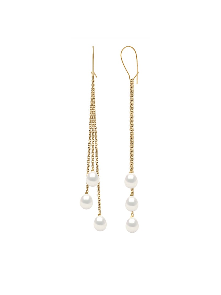 Pearline Złote kolczyki z perłami rozmiar: onesize