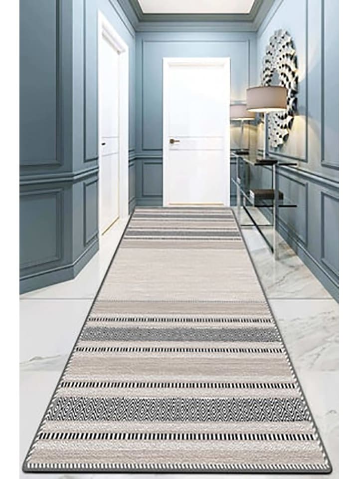 ABERTO DESIGN Chodnik w kolorze beżowym rozmiar: 100x300 cm